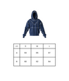 Analogy Blue Navy Embroidery Hoodie