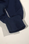 Analogy Blue Navy Embroidery Hoodie