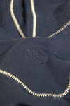 Analogy Blue Navy Embroidery Hoodie