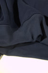 Analogy Blue Navy Embroidery Hoodie