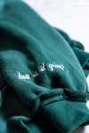 Analogy Green Zip Hoodie "How is it going?"