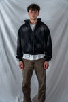 Analogy Black Zip Hoodie "How is it going?"