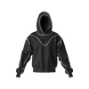Analogy Black Embroidery Hoodie