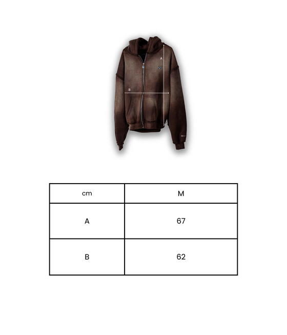 Analogy Brown Zip Hoodie 1:1 "How is it going?"