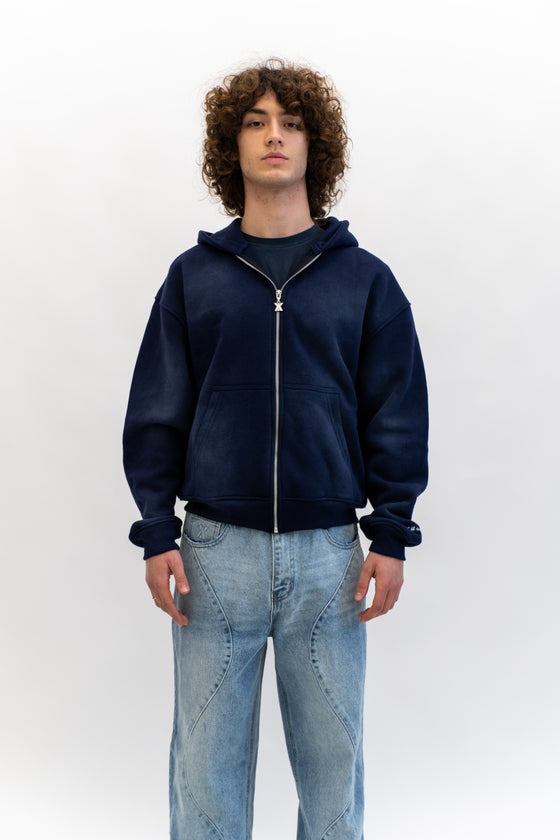 Analogy Zip Hoodie 2.0 Blue Navy "Is it worthing?"