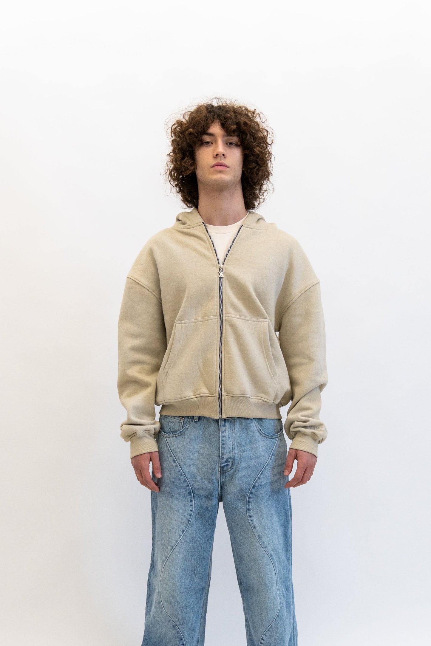 Analogy Zip Hoodie 2.0 Sand "Is it worthing?" analogystudios