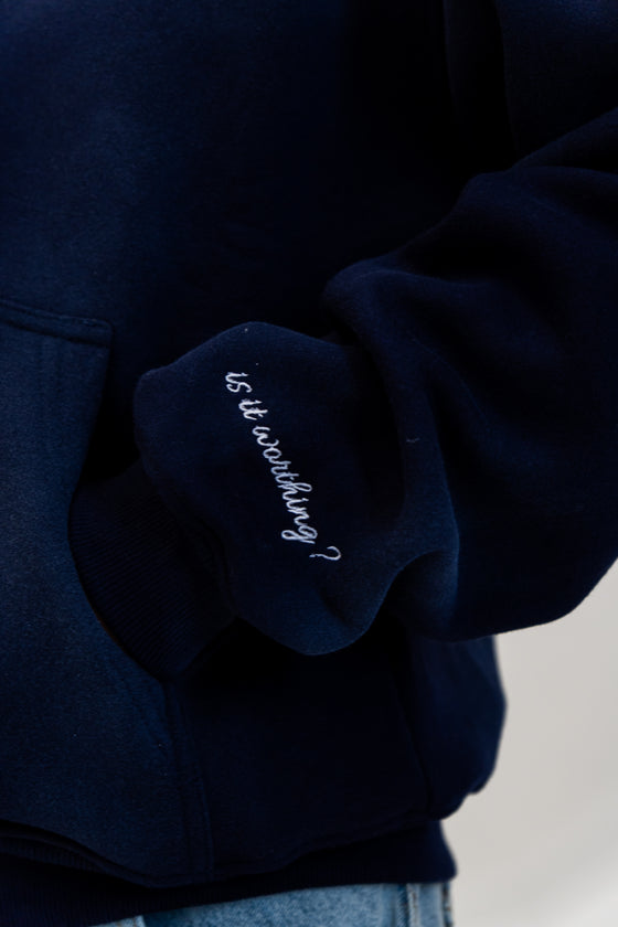 Analogy Zip Hoodie 2.0 Blue Navy "Is it worthing?"