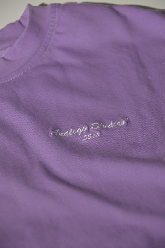 Analogy Lilac Tee "What if it works?"