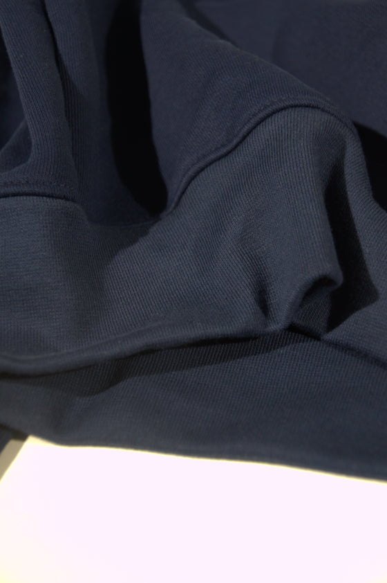 Analogy Blue Navy Embroidery Hoodie