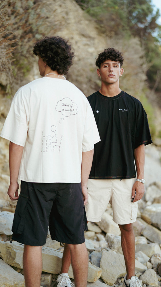 Analogy Cream Tee "What if it works?"