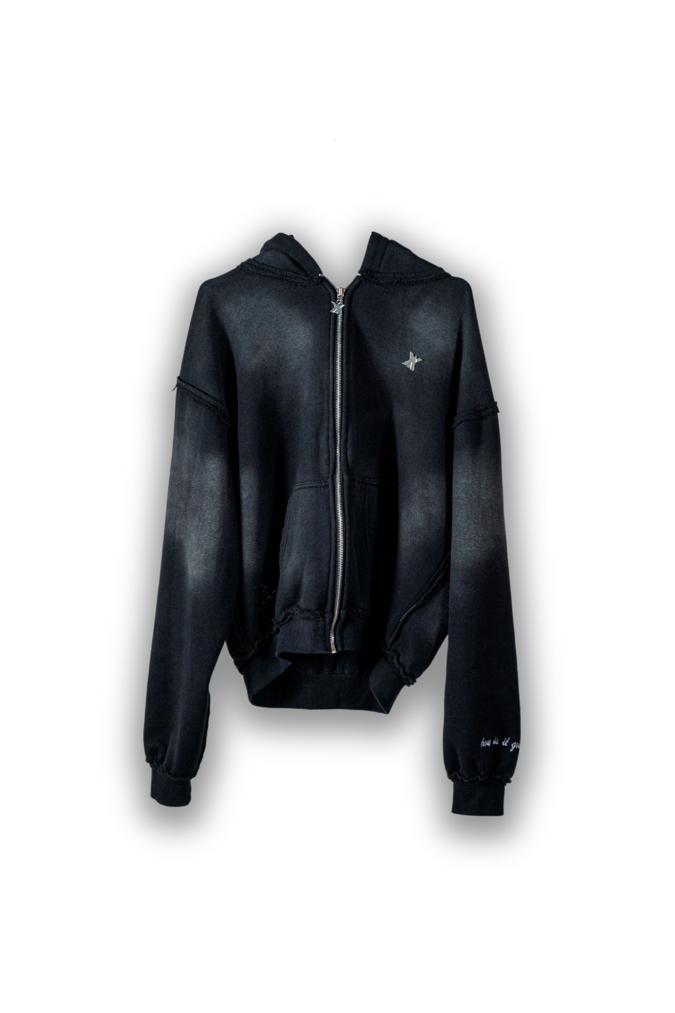 Analogy Black Zip Hoodie "How is it going?" analogystudios