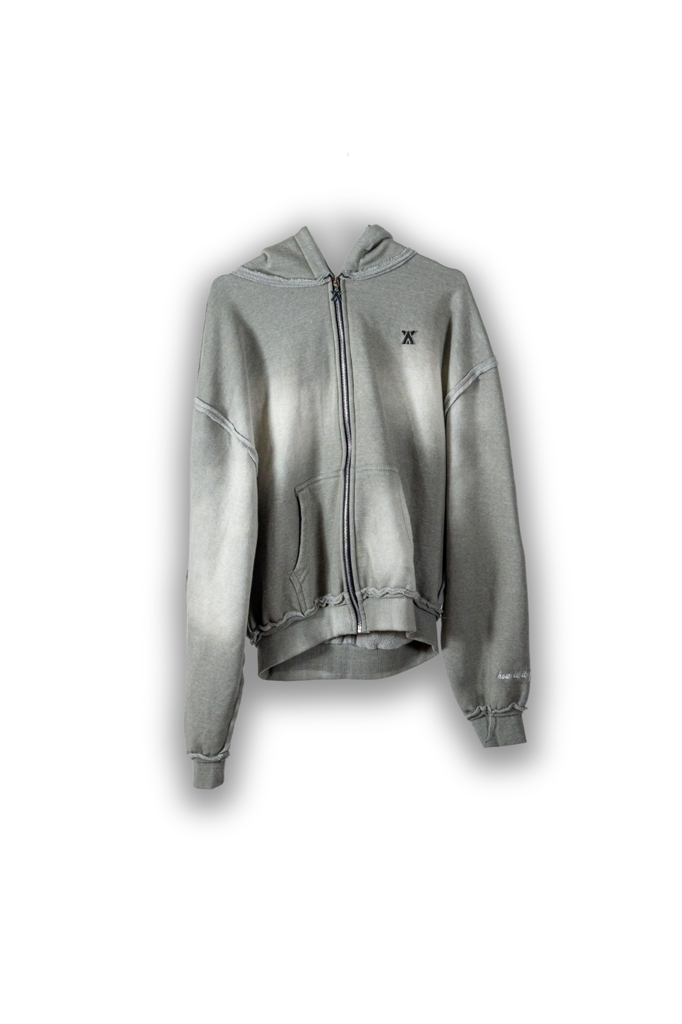 Analogy Grey Zip Hoodie "How is it going?" analogystudios