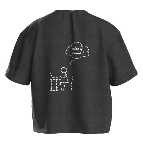 Analogy Black Tee "What if it works?"