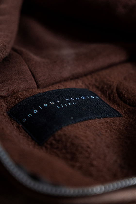 Analogy Brown Zip Hoodie 1:1 "How is it going?"