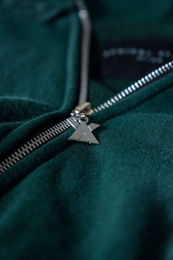 Analogy Green Zip Hoodie "How is it going?"