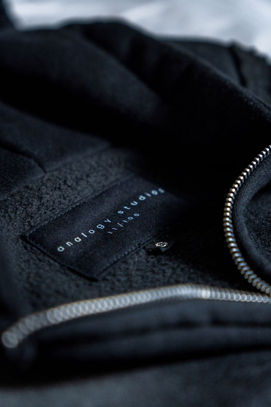 Analogy Black Zip Hoodie "How is it going?"